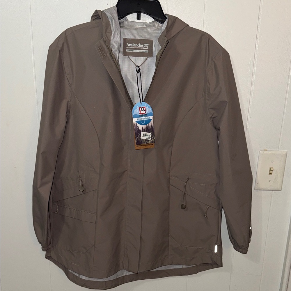 Avalanche Taupe Hooded Jacket